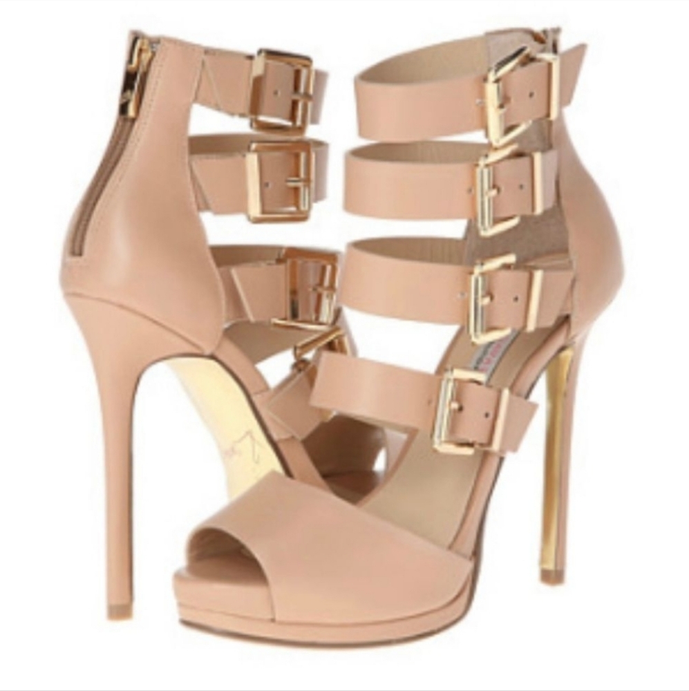 Chinese Laundry Blush Strappy Heels
